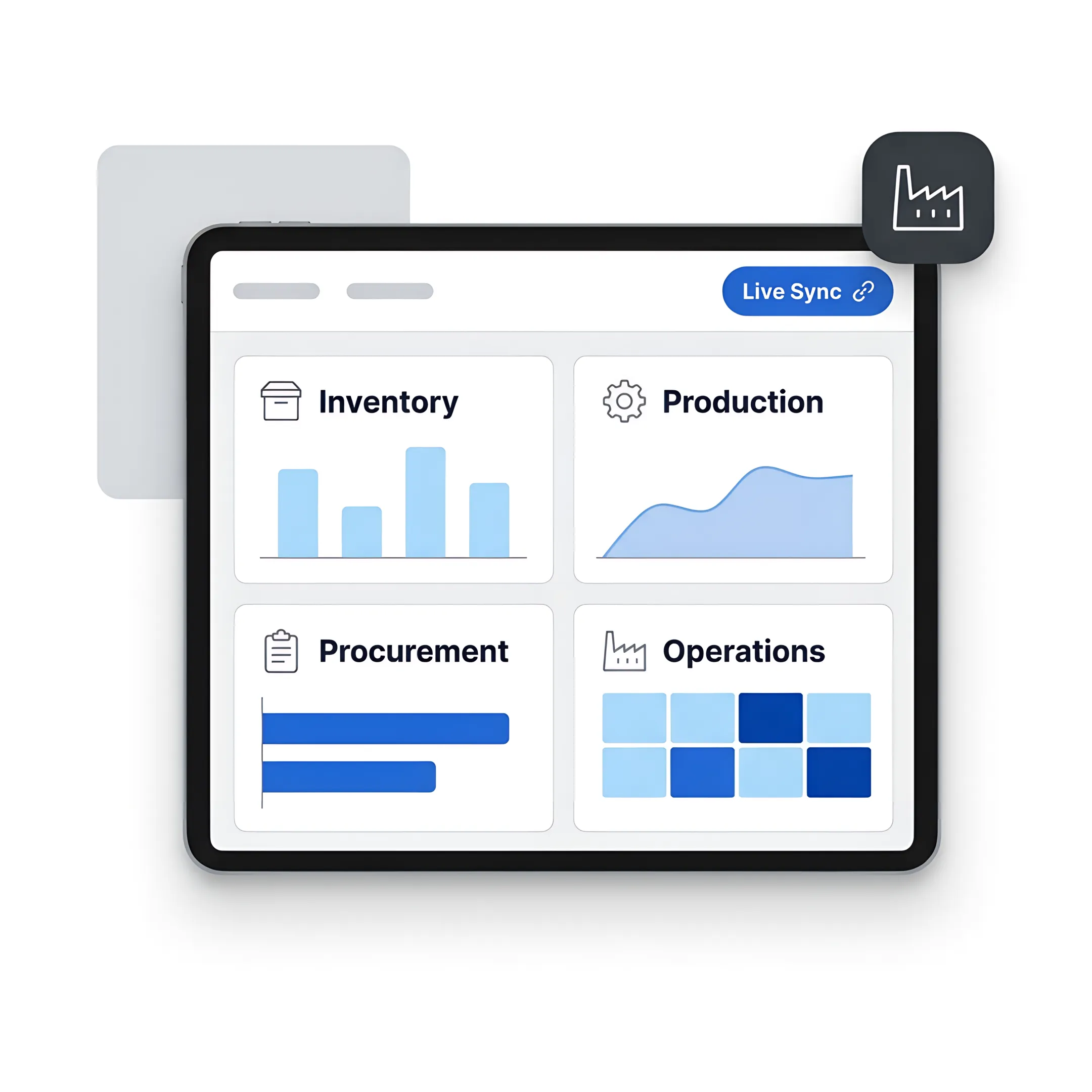 Manufacturing manager viewing connected operations software