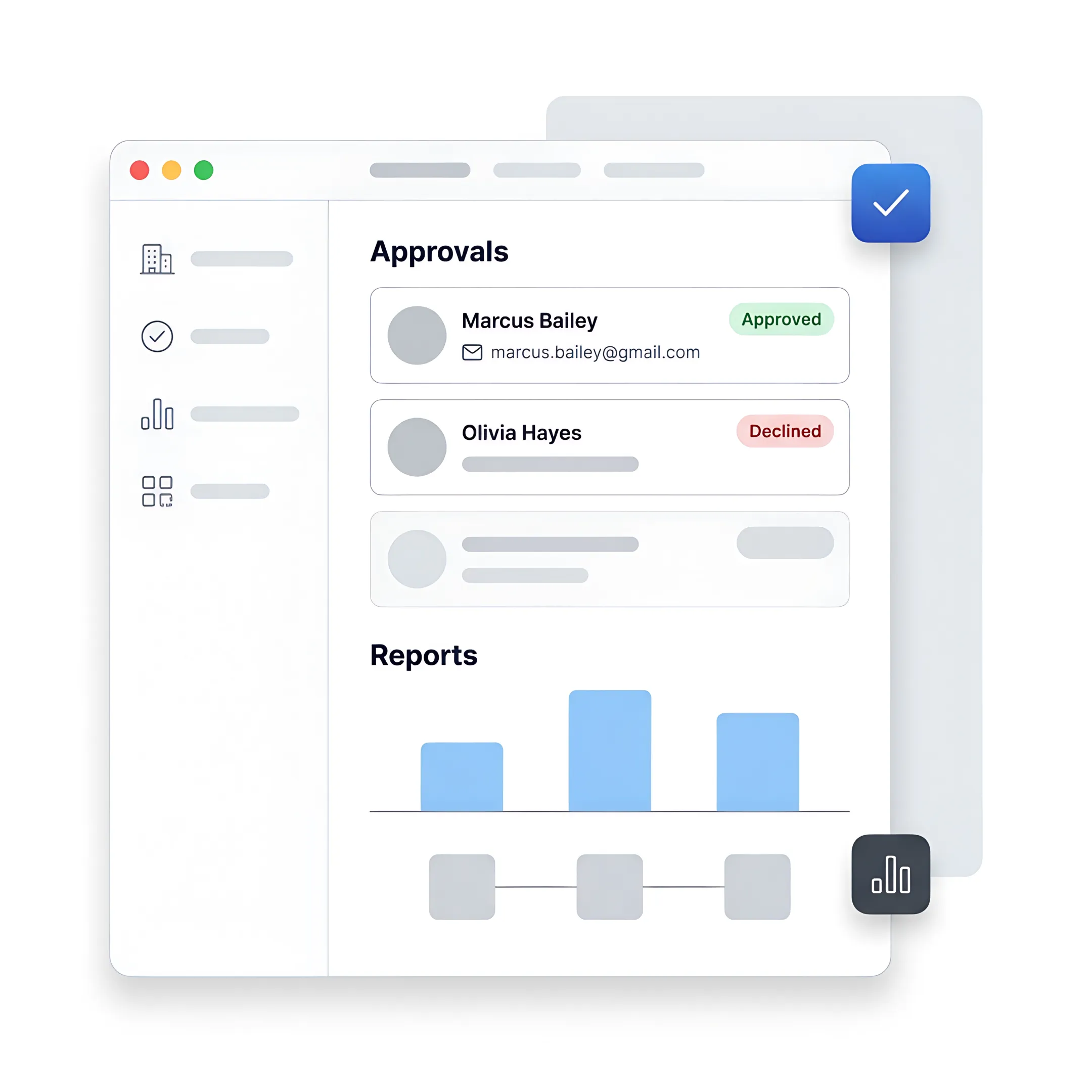 User reviewing an enterprise ERP self-service interface