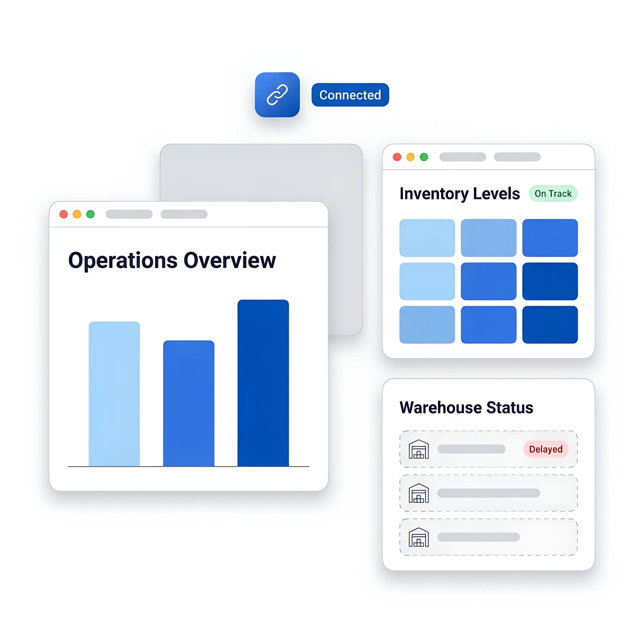 Team reviewing a production tracking dashboard