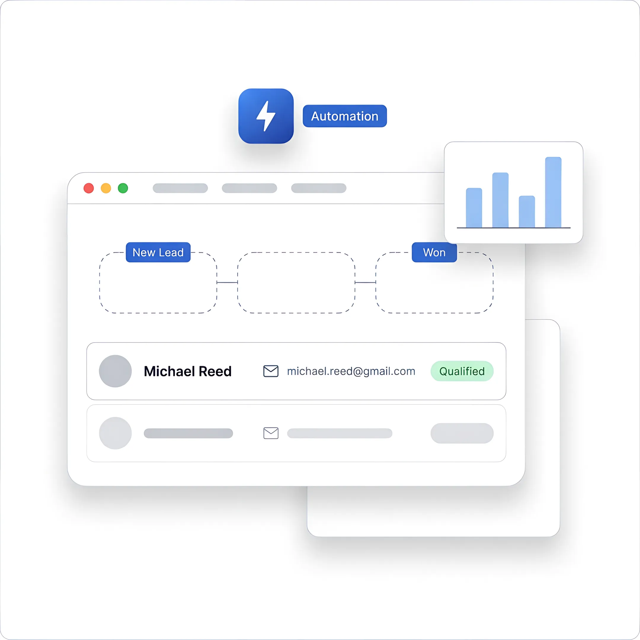 CRM workflow mapping session with connected sales and customer data
