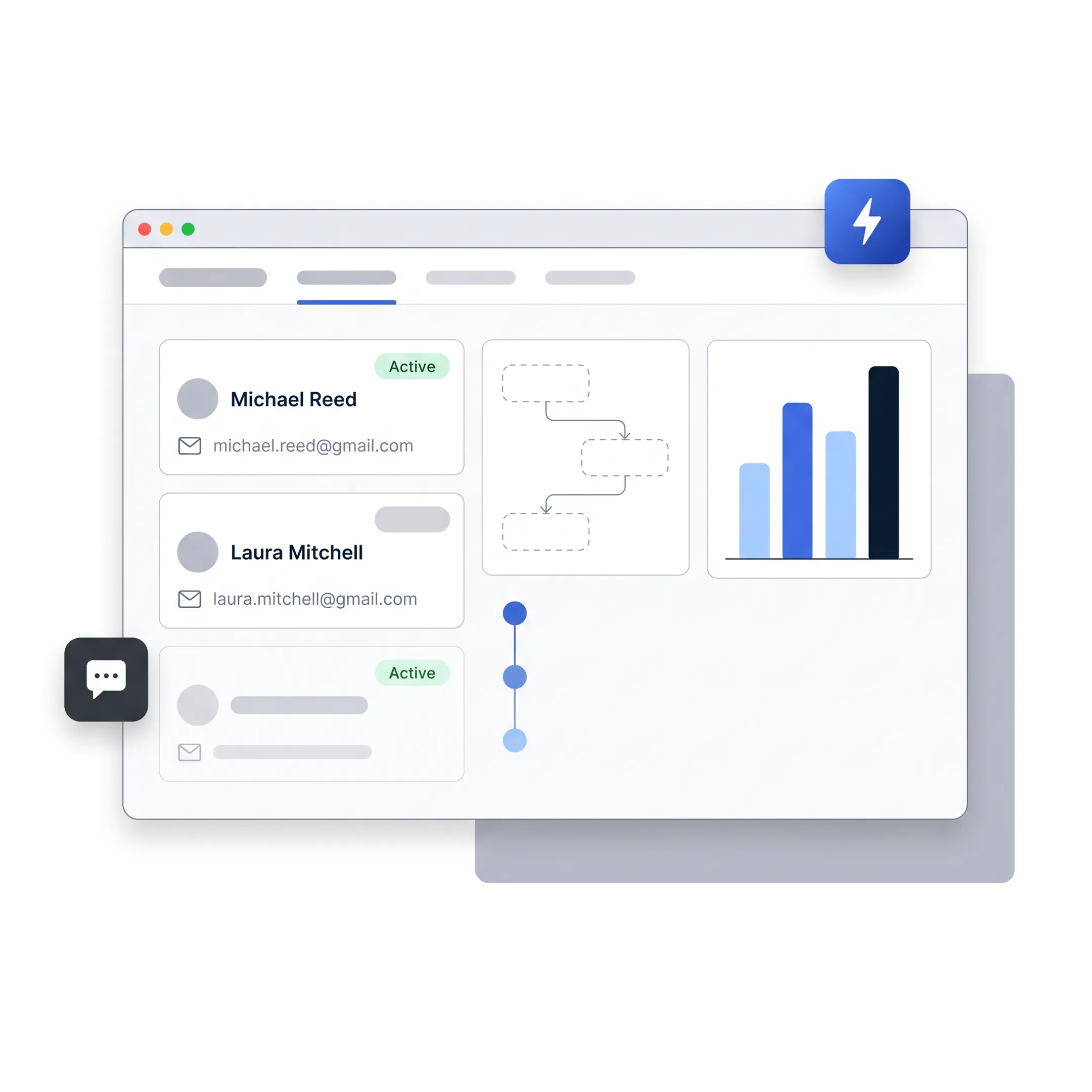 Salon team using connected CRM and management software