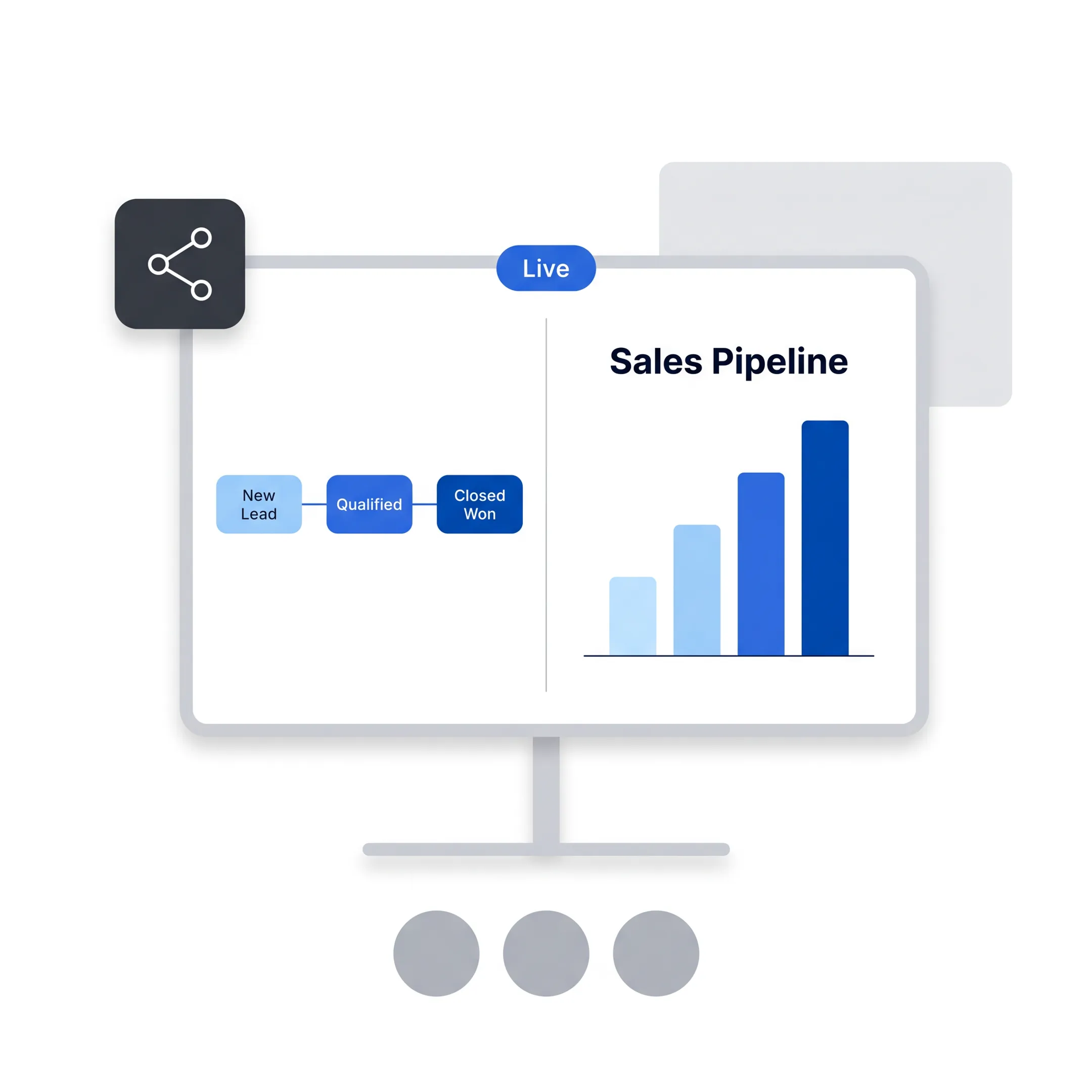 Team reviewing CRM workflow and sales data