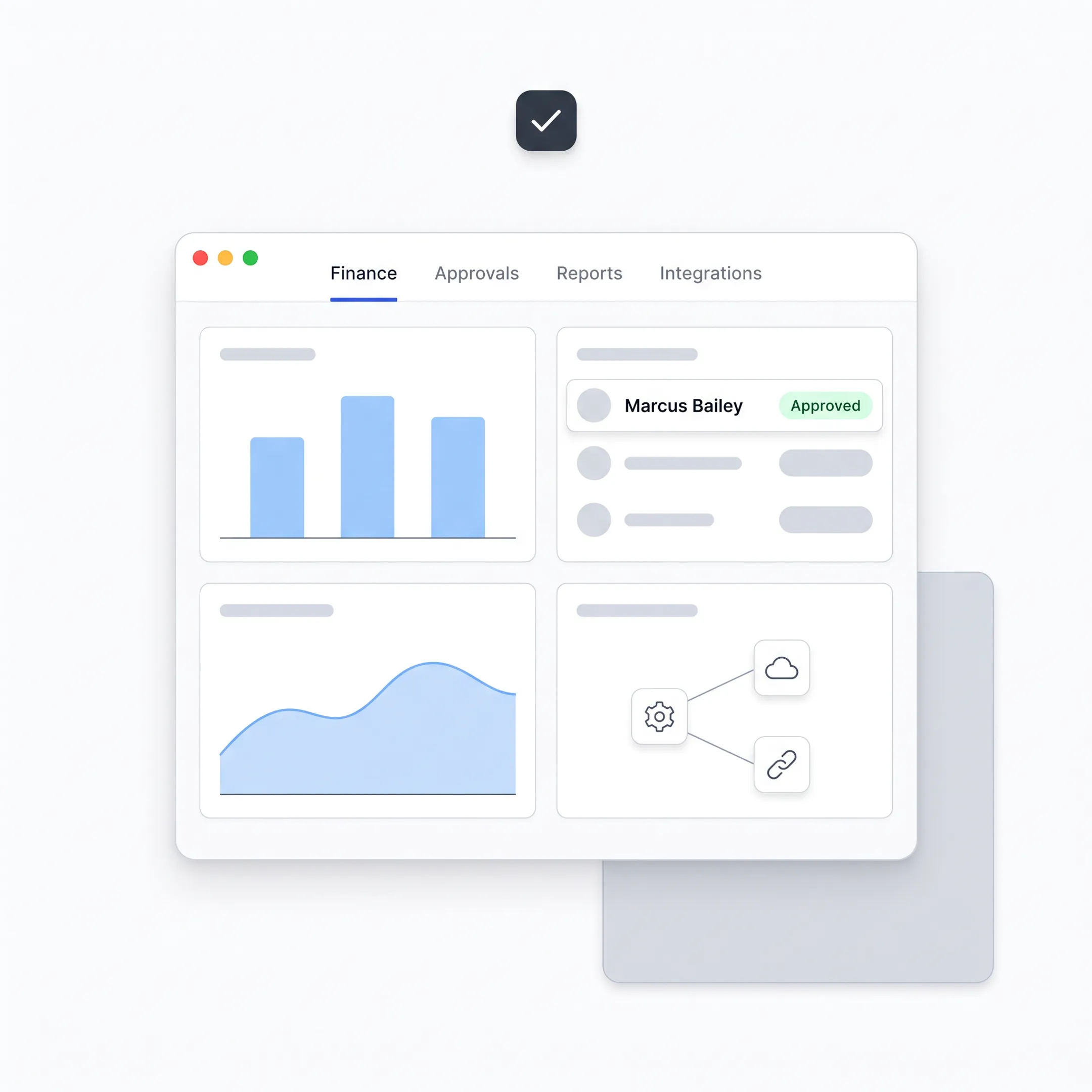 Consultants reviewing an ERP implementation dashboard