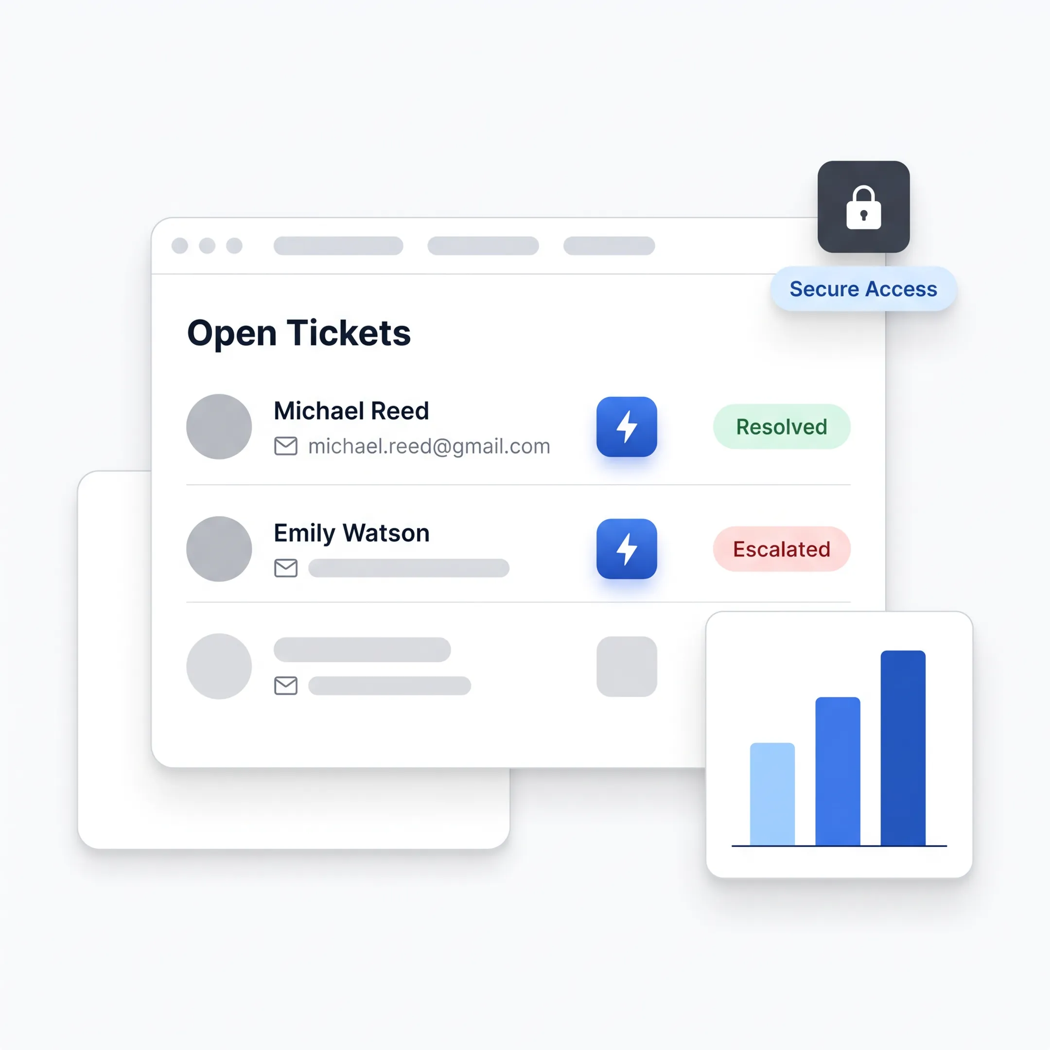 PSA software workflow and reporting interface
