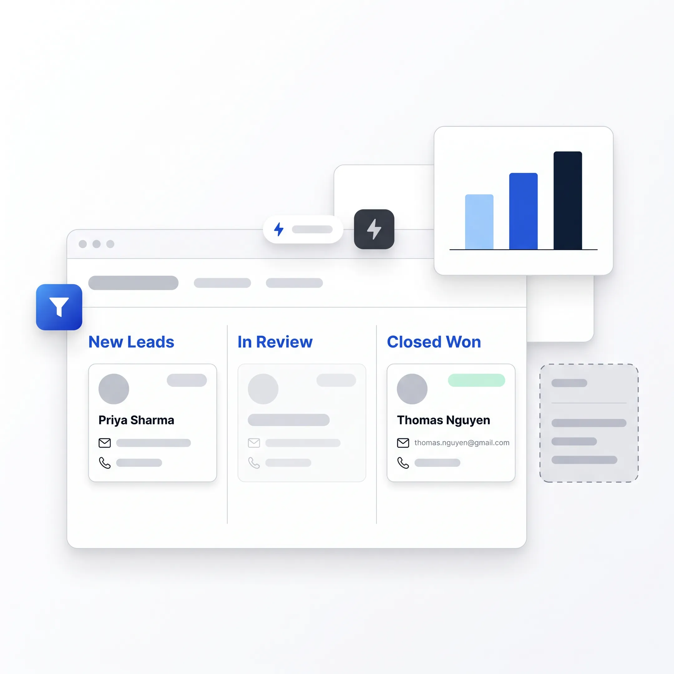 CRM consultant configuring a sales pipeline and automation workflow