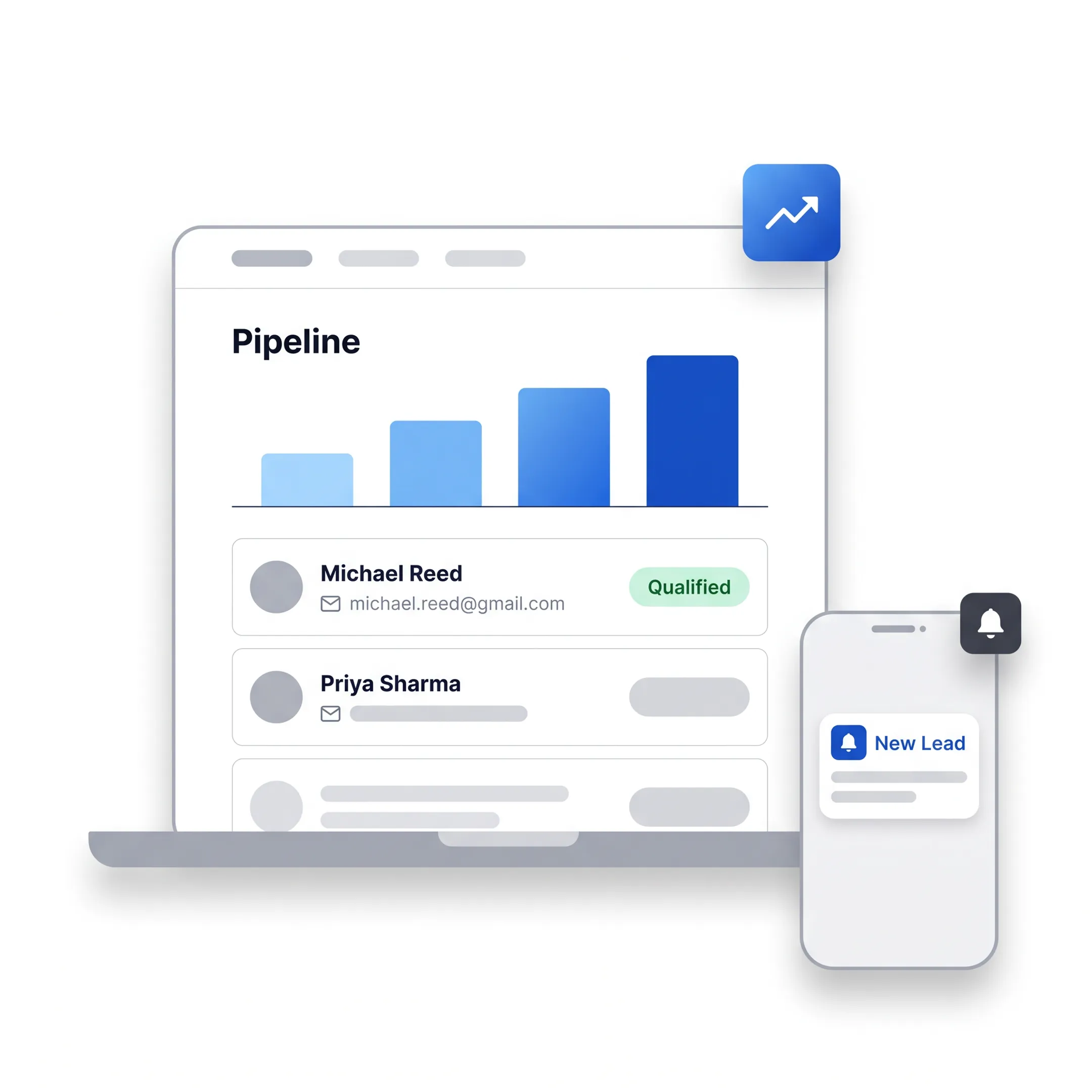 CRM Software with Real-Time Push Notifications