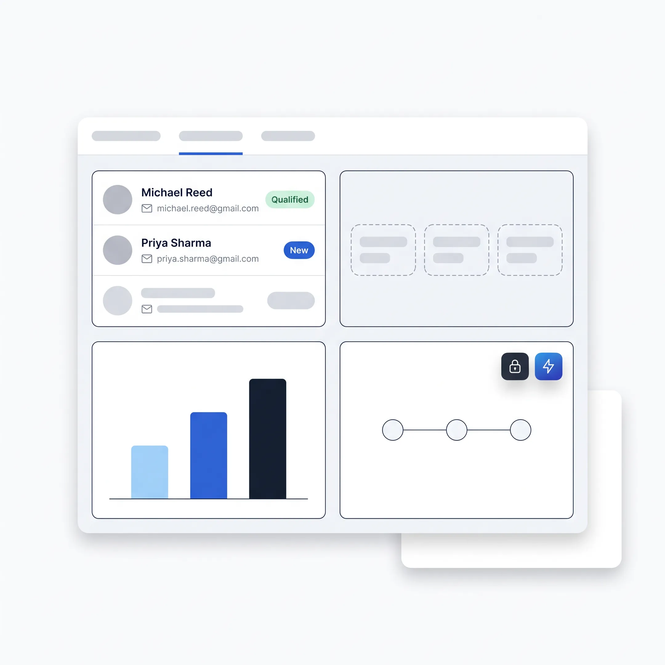 Developer presenting a tailored CRM interface