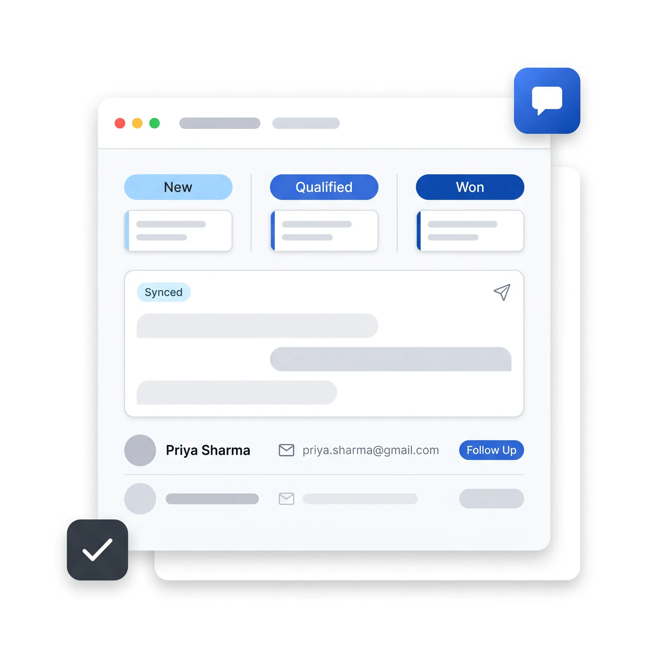 Team reviewing Telegram messages and CRM lead activity on a shared dashboard