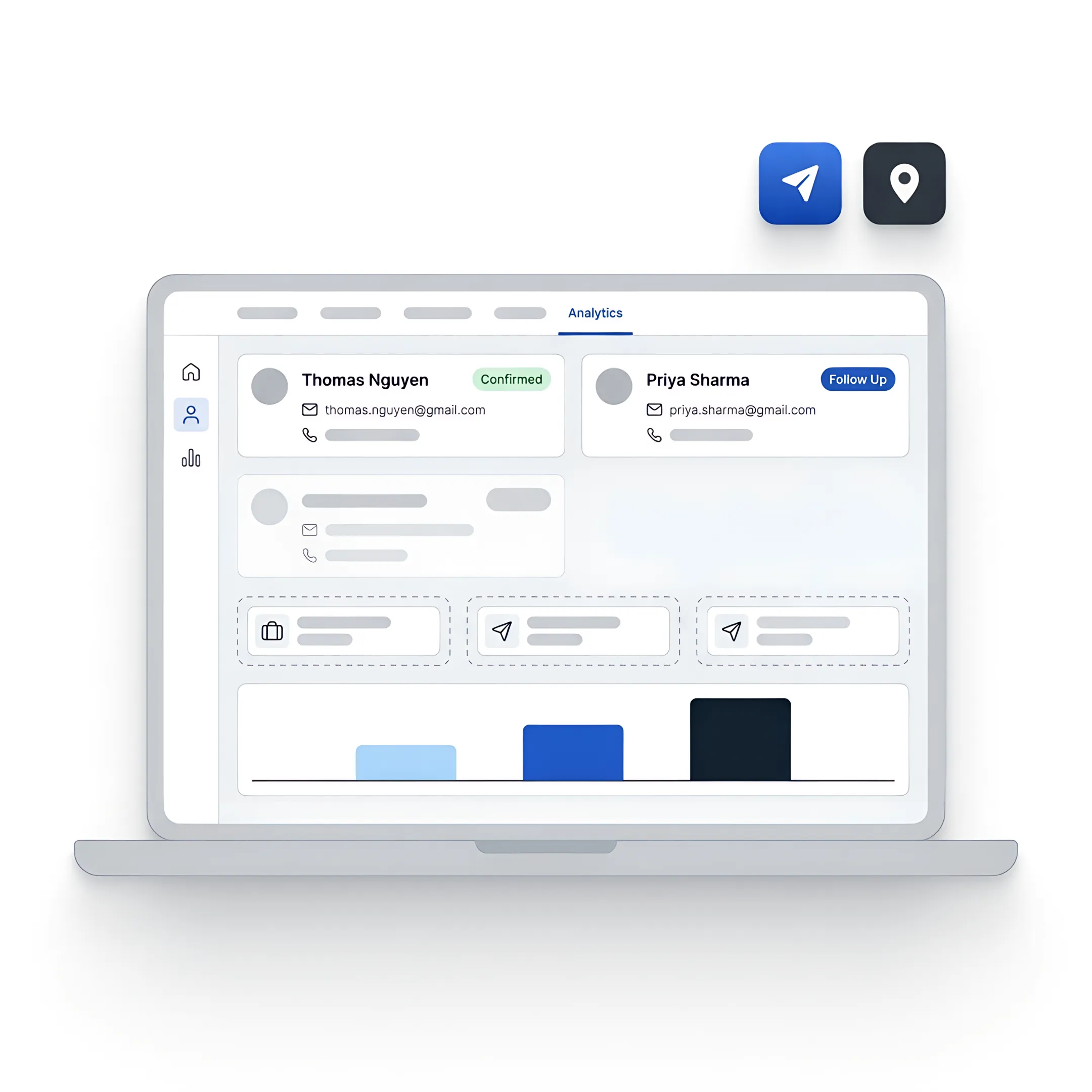Travel CRM Dashboard Software