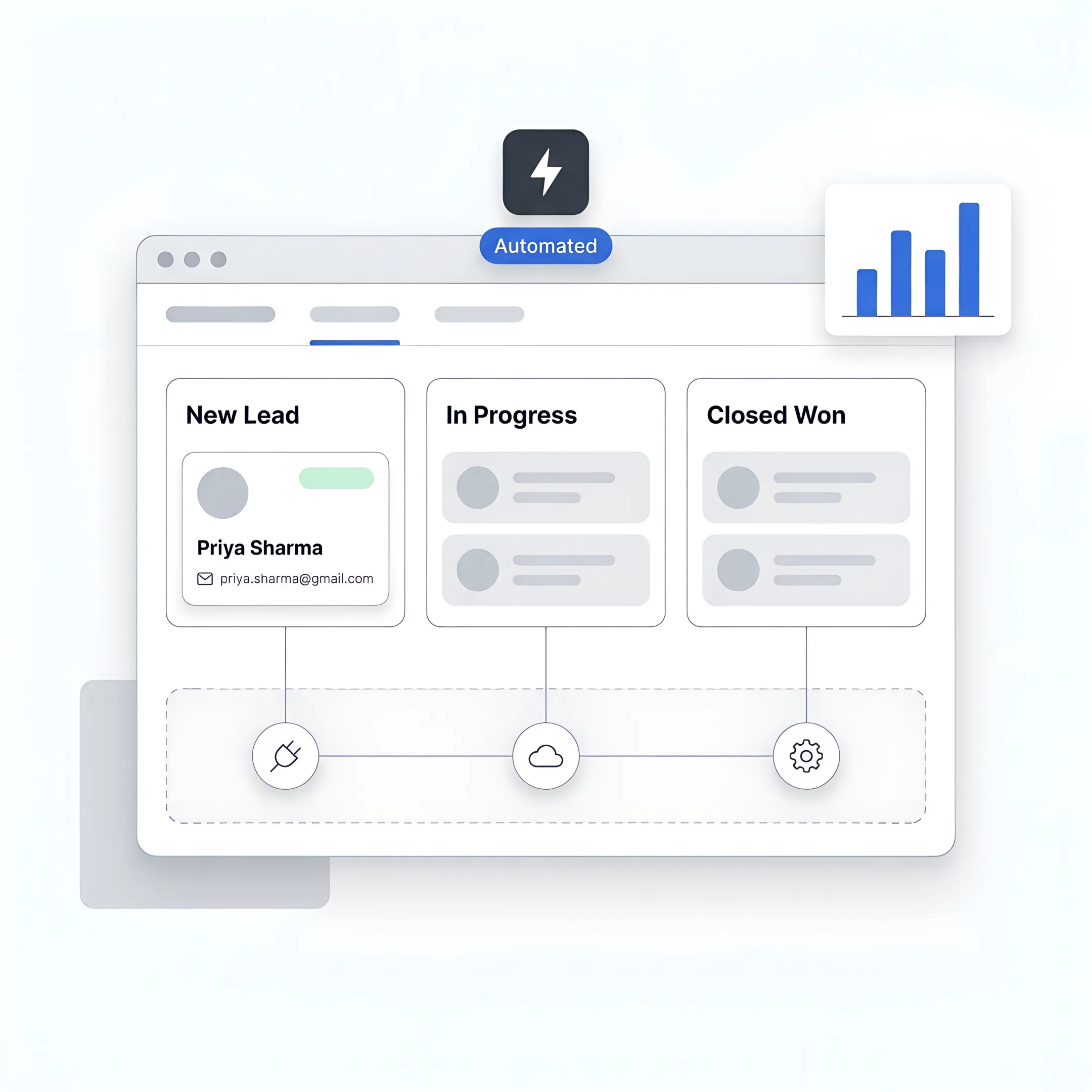 CRM strategy discussion with workflow diagrams