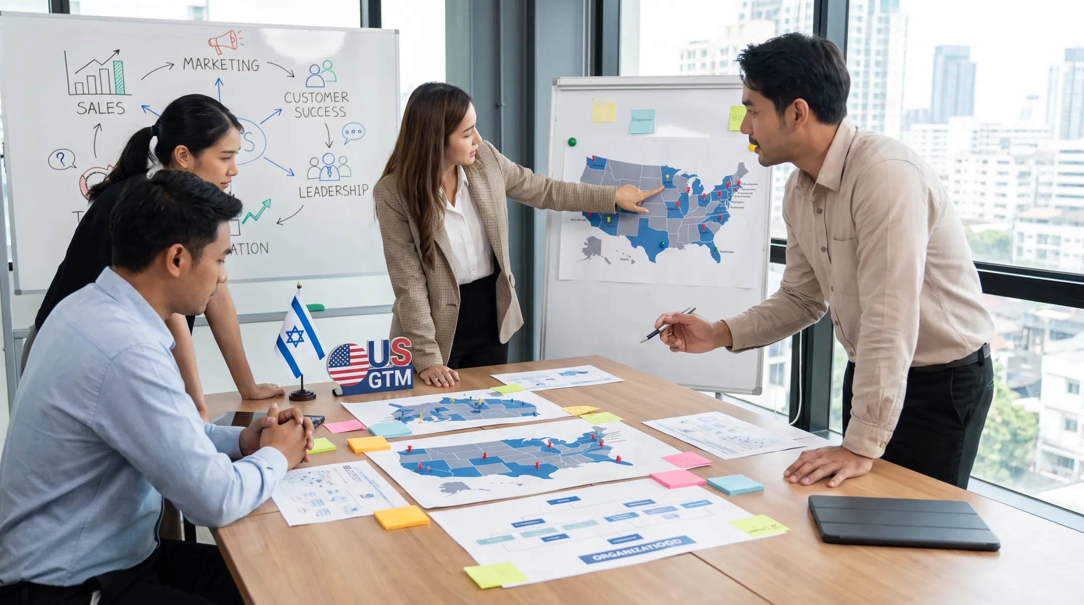 US go-to-market recruitment team supporting Israeli startup growth