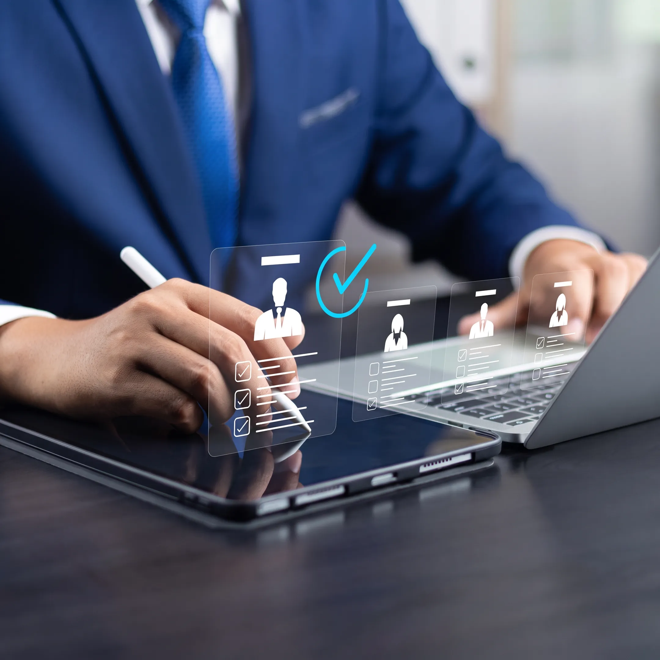 Business development recruitment consultation between founders and talent advisors