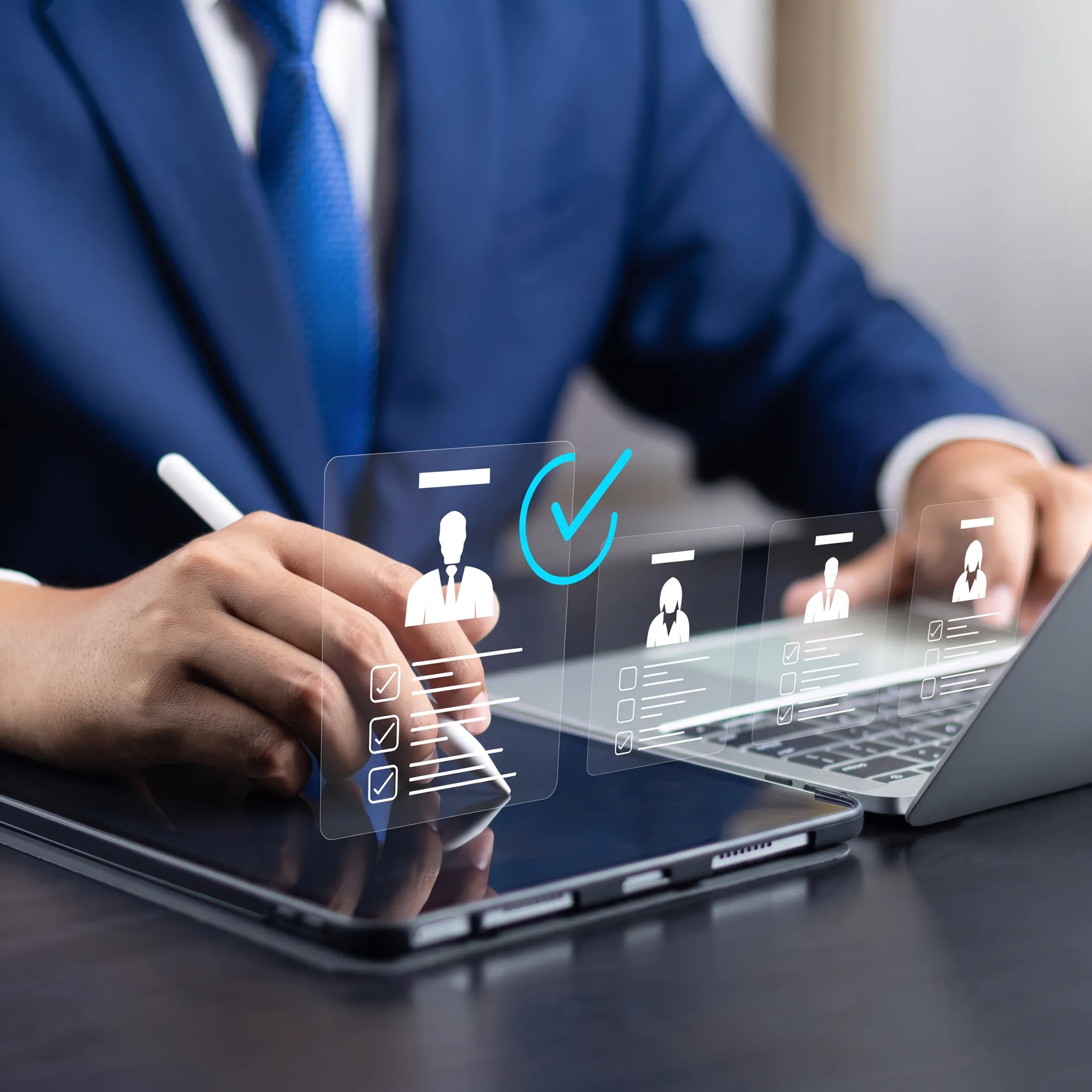 Recruiter discussing an executive candidate with an employer