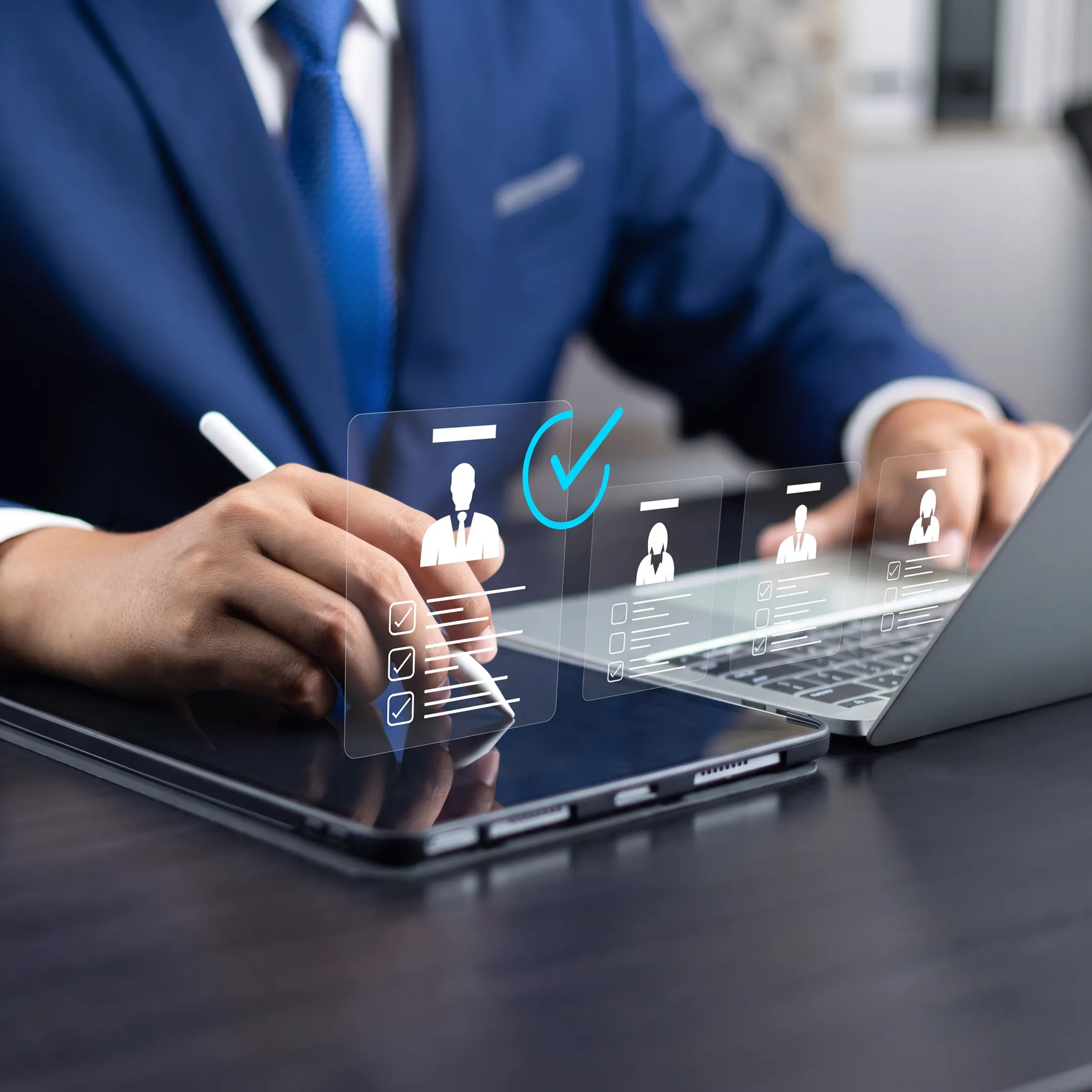 Hiring leaders reviewing a brand manager recruitment shortlist