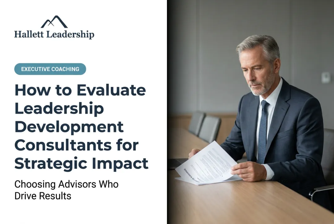 How to Evaluate Leadership Development Consultants for Strategic Impact