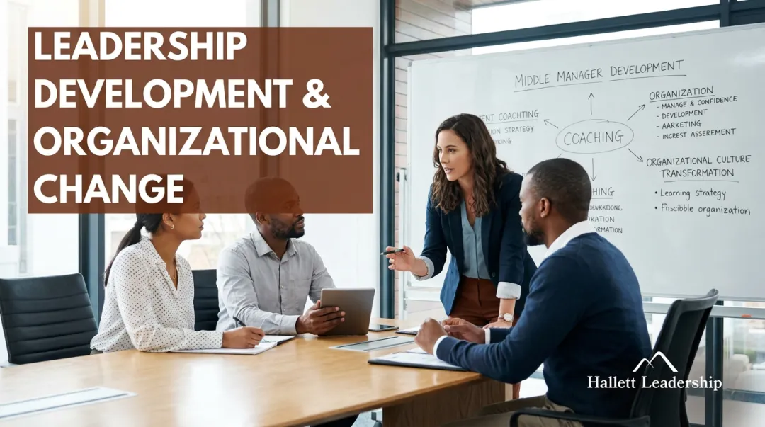 Hallett Leadership middle manager development program coaching session in progress