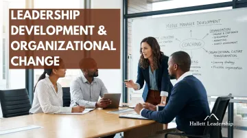 Hallett Leadership middle manager development program coaching session in progress