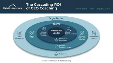 Three-level CEO coaching impact framework individual team and organization results