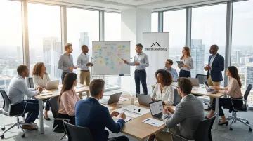 Hallett Leadership Accelerated Leadership Program cohort session with executives in workshop