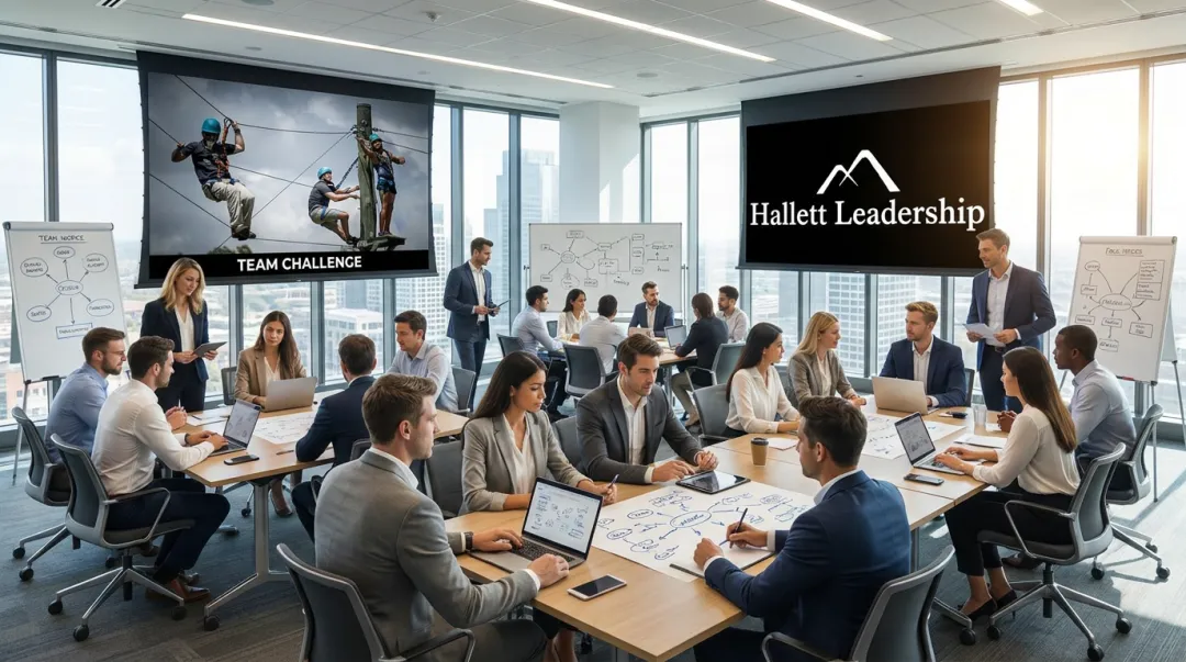 Hallett Leadership Accelerated Leadership Program participants engaged in group development session