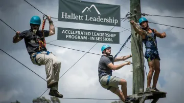 Hallett Leadership Accelerated Leadership Program cohort session with participants in discussion