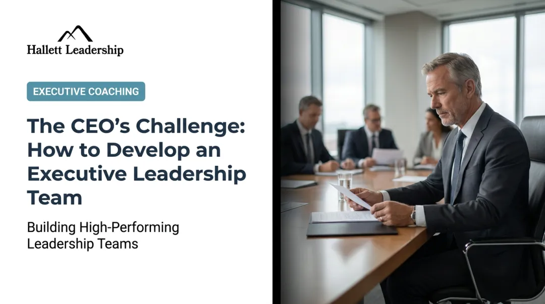 The CEO's Challenge: How to Develop an Executive Leadership Team
