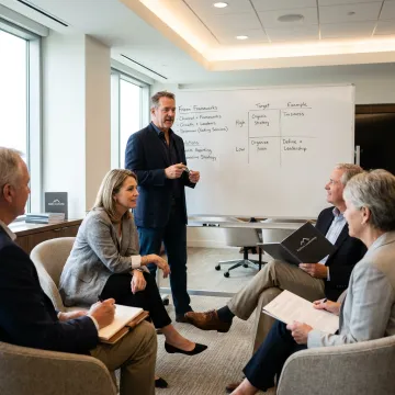 Facilitated leadership training session