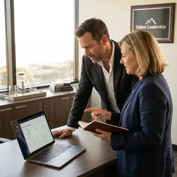 CTO receiving executive coaching from a technology leader