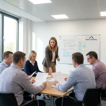 Facilitator leading situational leadership training