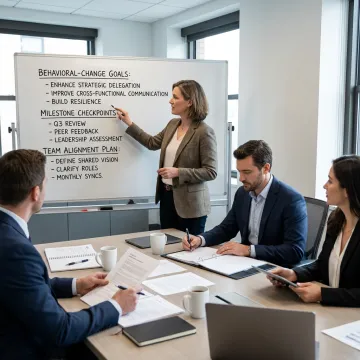 Executive coaching process with leadership goals