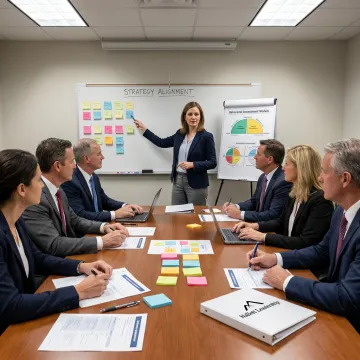 Facilitated leadership training session