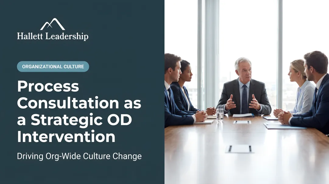 Process Consultation as a Strategic OD Intervention
