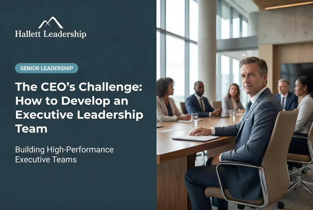 The CEO's Challenge: How to Develop an Executive Leadership Team