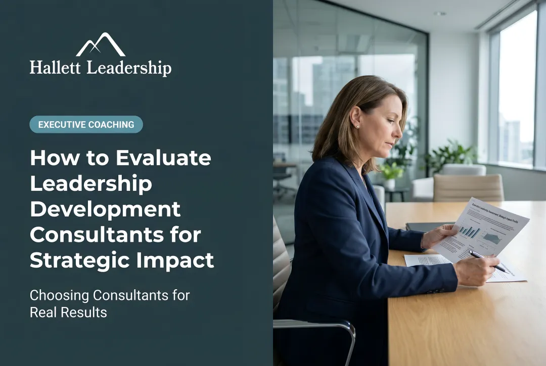 How to Evaluate Leadership Development Consultants for Strategic Impact