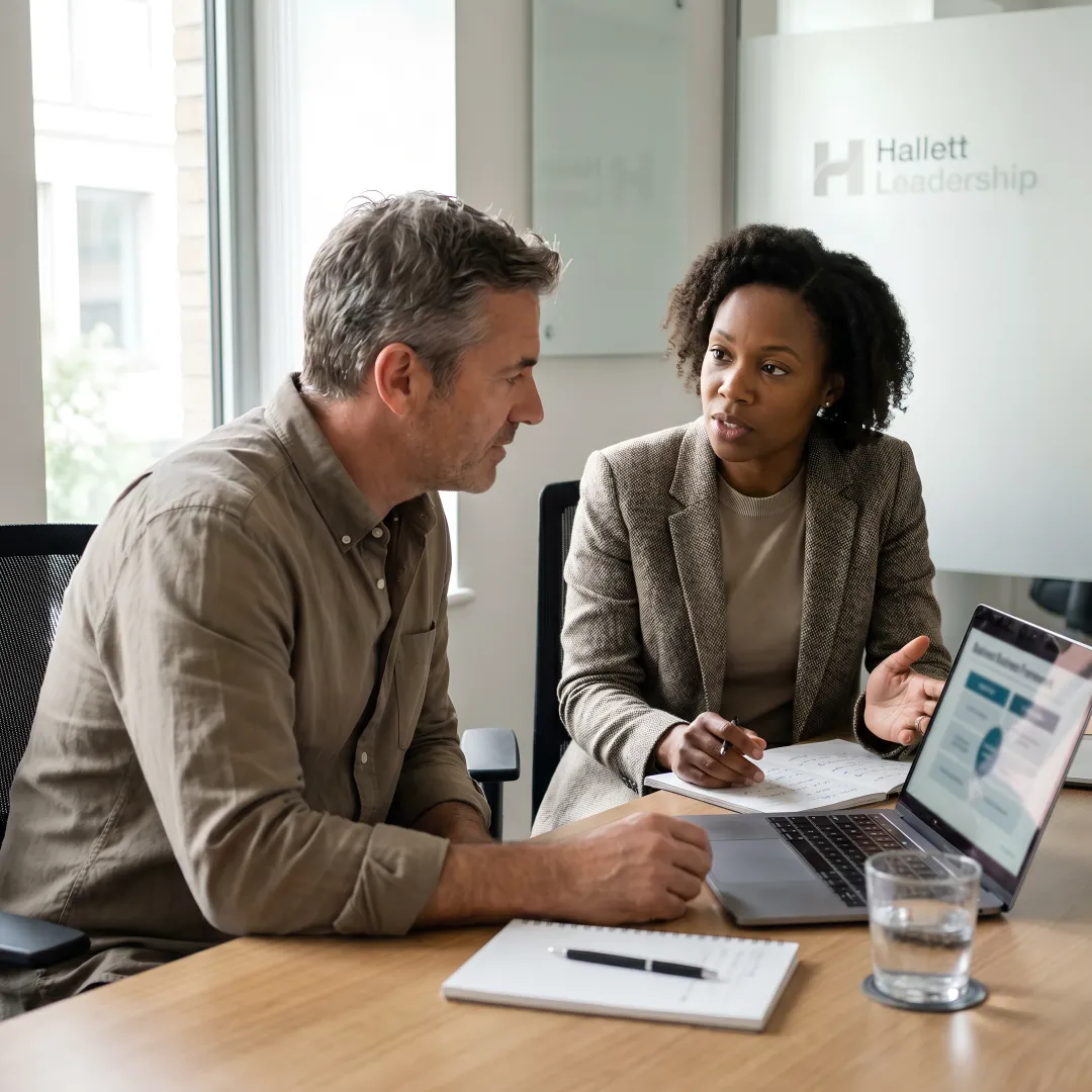 Executive coaching session for Raleigh business leaders