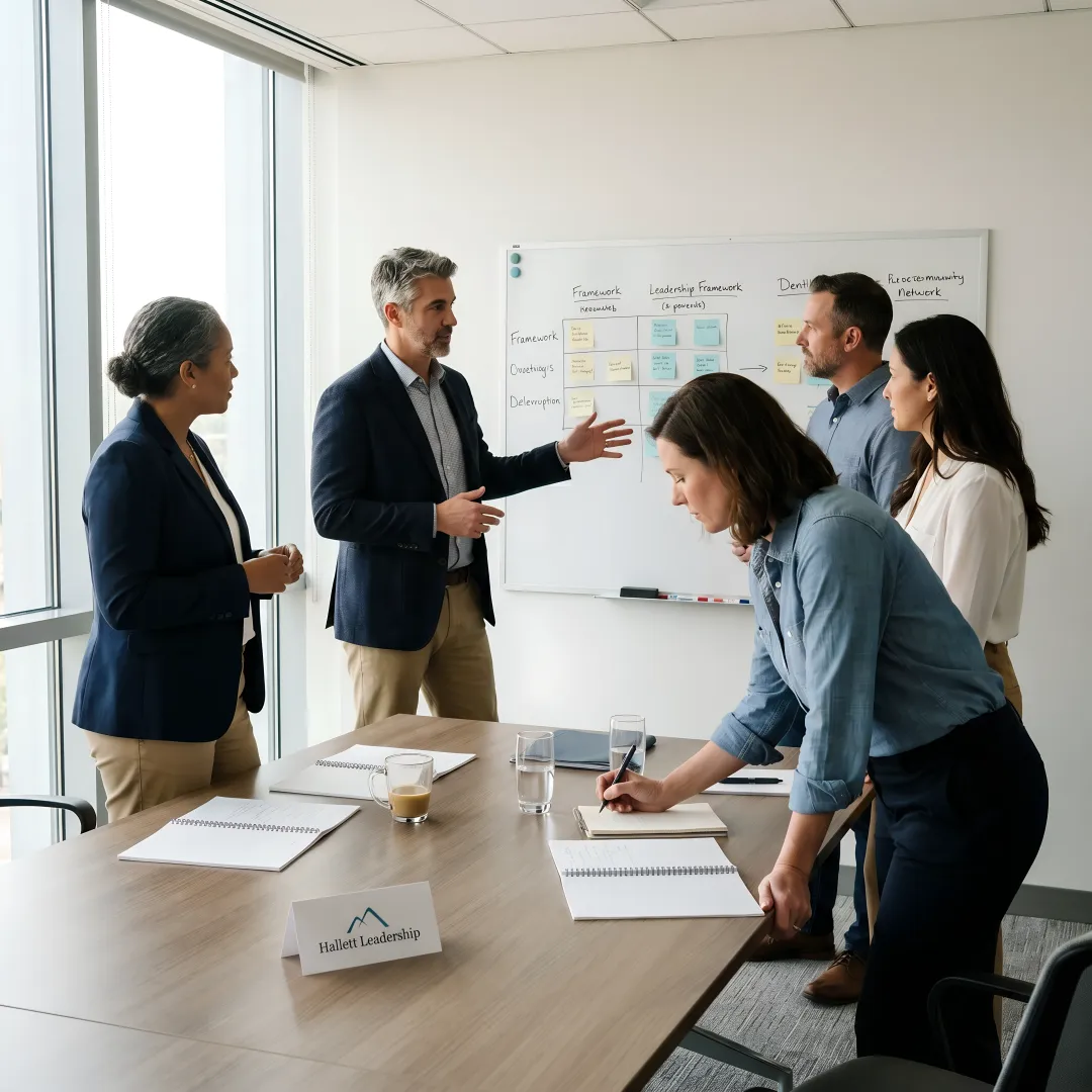 Executive leadership coaching session in Houston