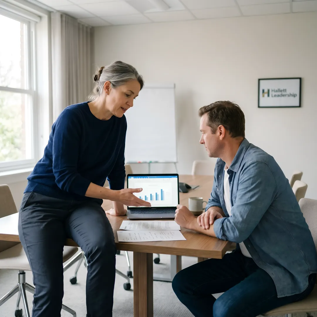 CTO receiving executive coaching from a technology leader