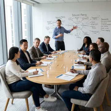 Facilitated leadership training session