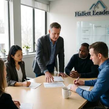 Leadership training process with coaching notes