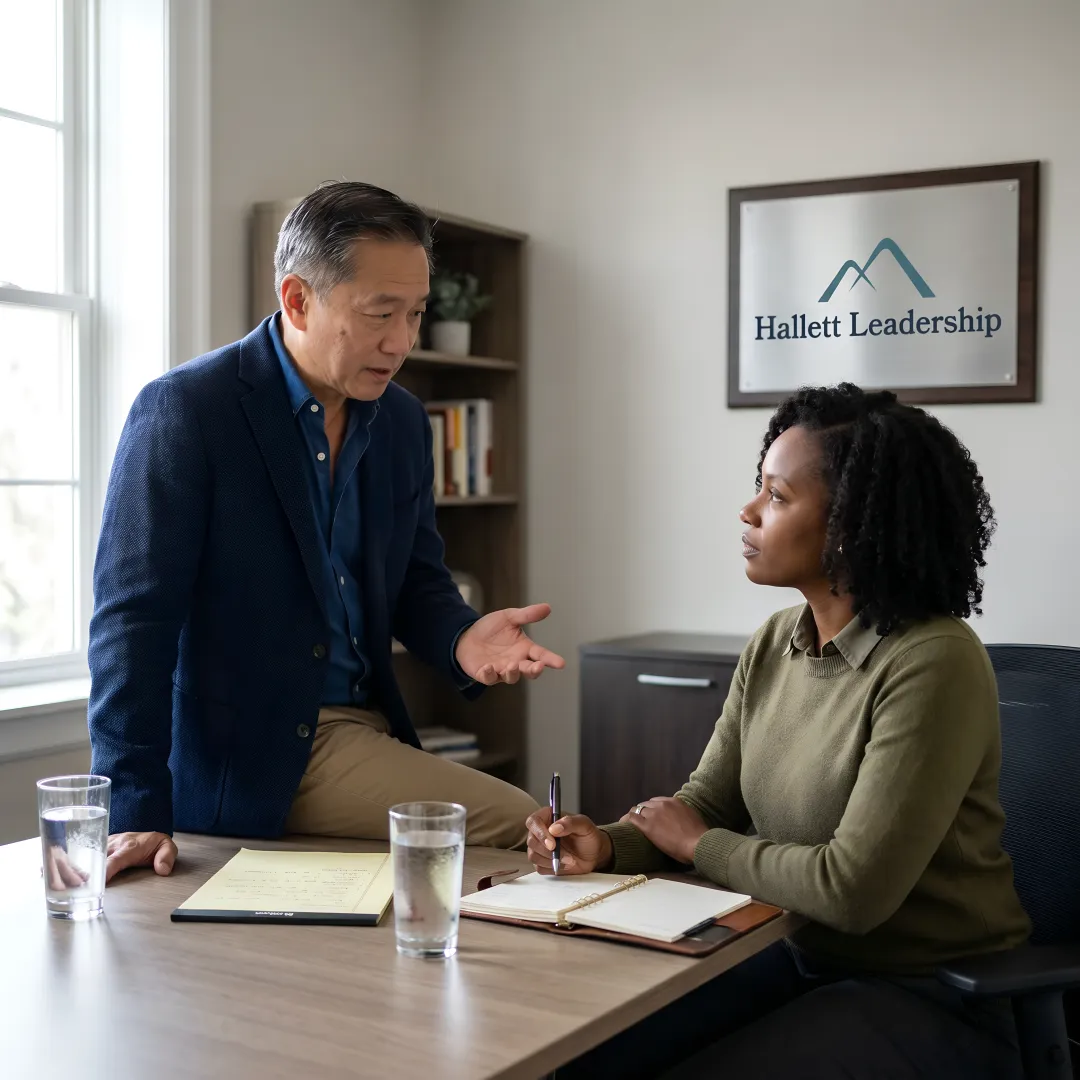 Executive business leadership coaching session
