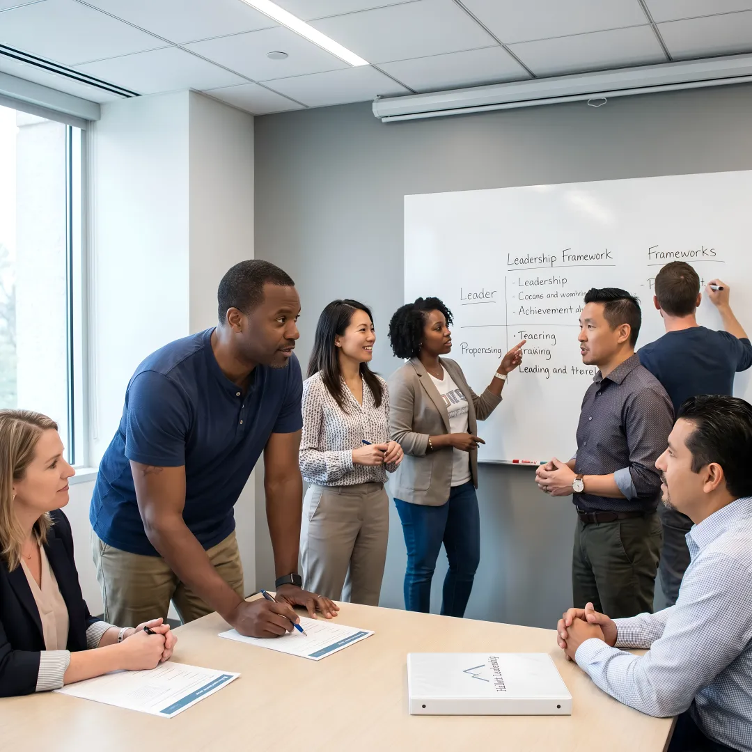 San Diego managers participating in leadership development workshop