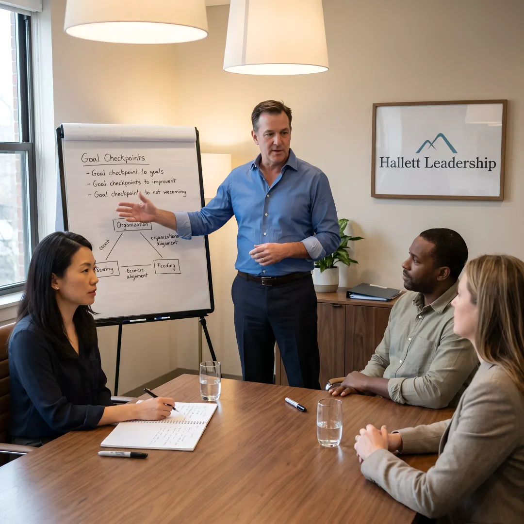 Executive coaching process with leadership goals