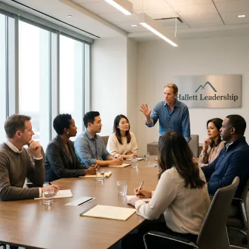 Leadership consultant guiding an executive culture workshop