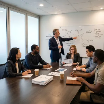 Executive coaching process with leadership team