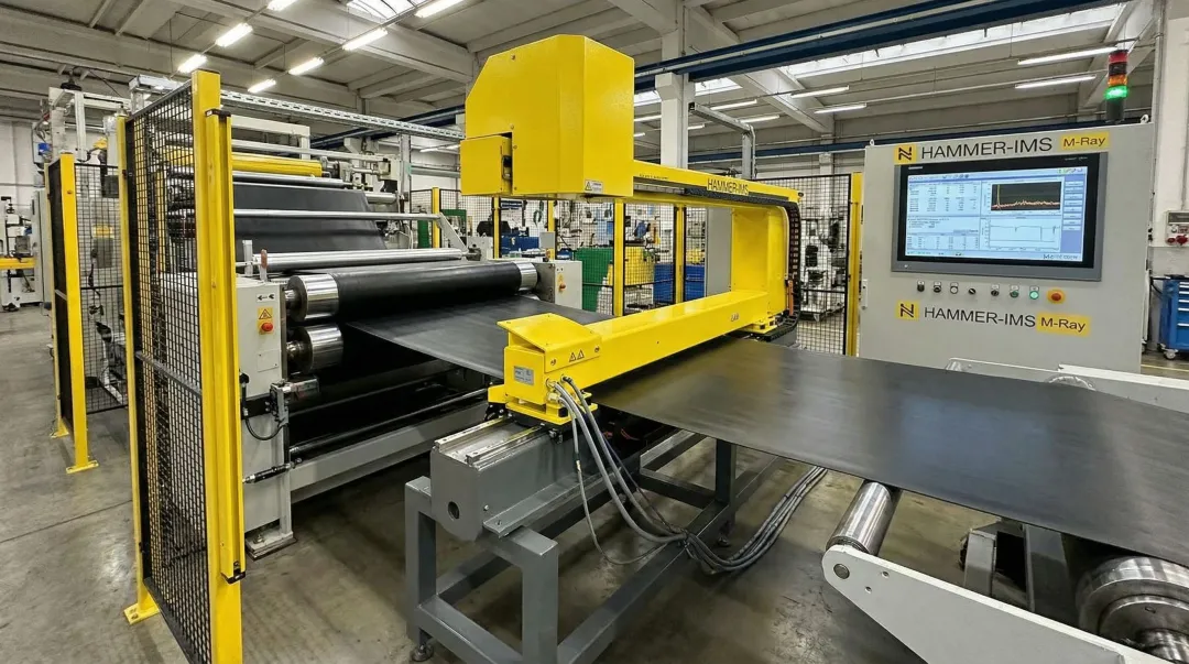 Hammer-IMS measurement system integrated with rubber production line control platform