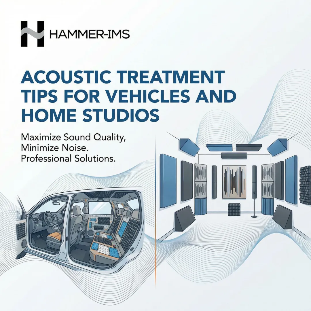 Acoustic Treatment Tips for Vehicles and Home Studios