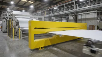 Hammer-IMS Marveloc inline millimetre-wave thickness gauge scanning nonwoven production web