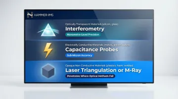 Wafer thickness measurement technique selection guide by material type and properties
