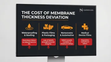 Four industries impacted by membrane thickness failures and performance consequences