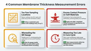 Four most common membrane thickness measurement errors and how to avoid them